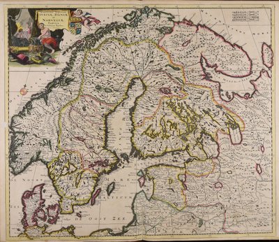 Accurate Map of the Kingdoms of Sweden, Denmark, and Norway by Justus Danckerts